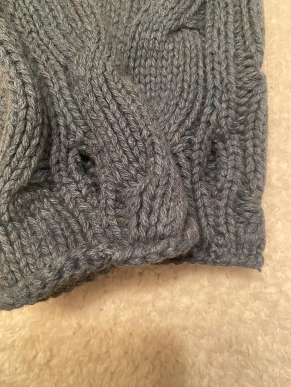Share EILEEN FISHER GLOVELEETE KNIT ORGANIC COTTON & CASHMERE SEA SPRAY COLOR